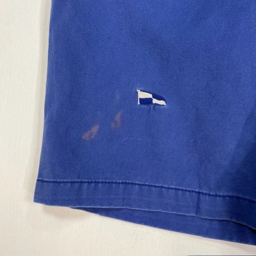 Polo Ralph Lauren Boys‎ Blue Nautical Flag Embroidered Chino Shorts Size 14